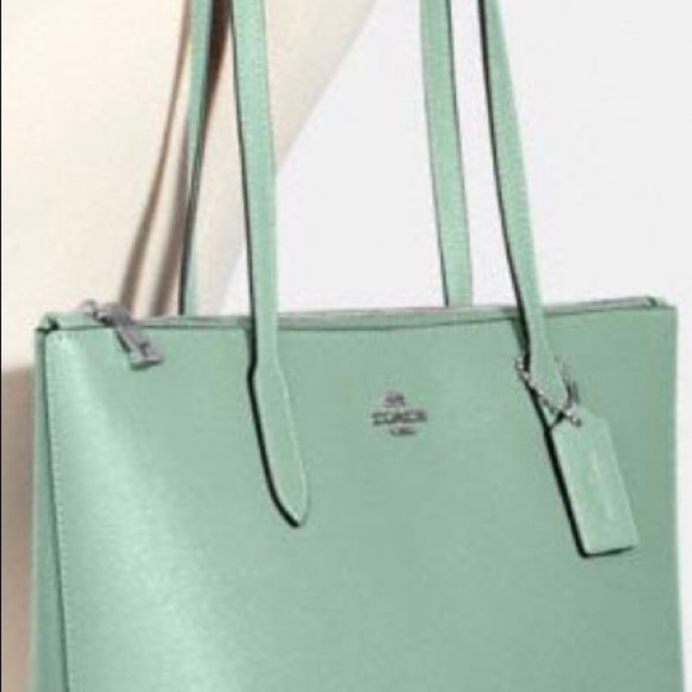 Authentic Coach SV Washed green handbag